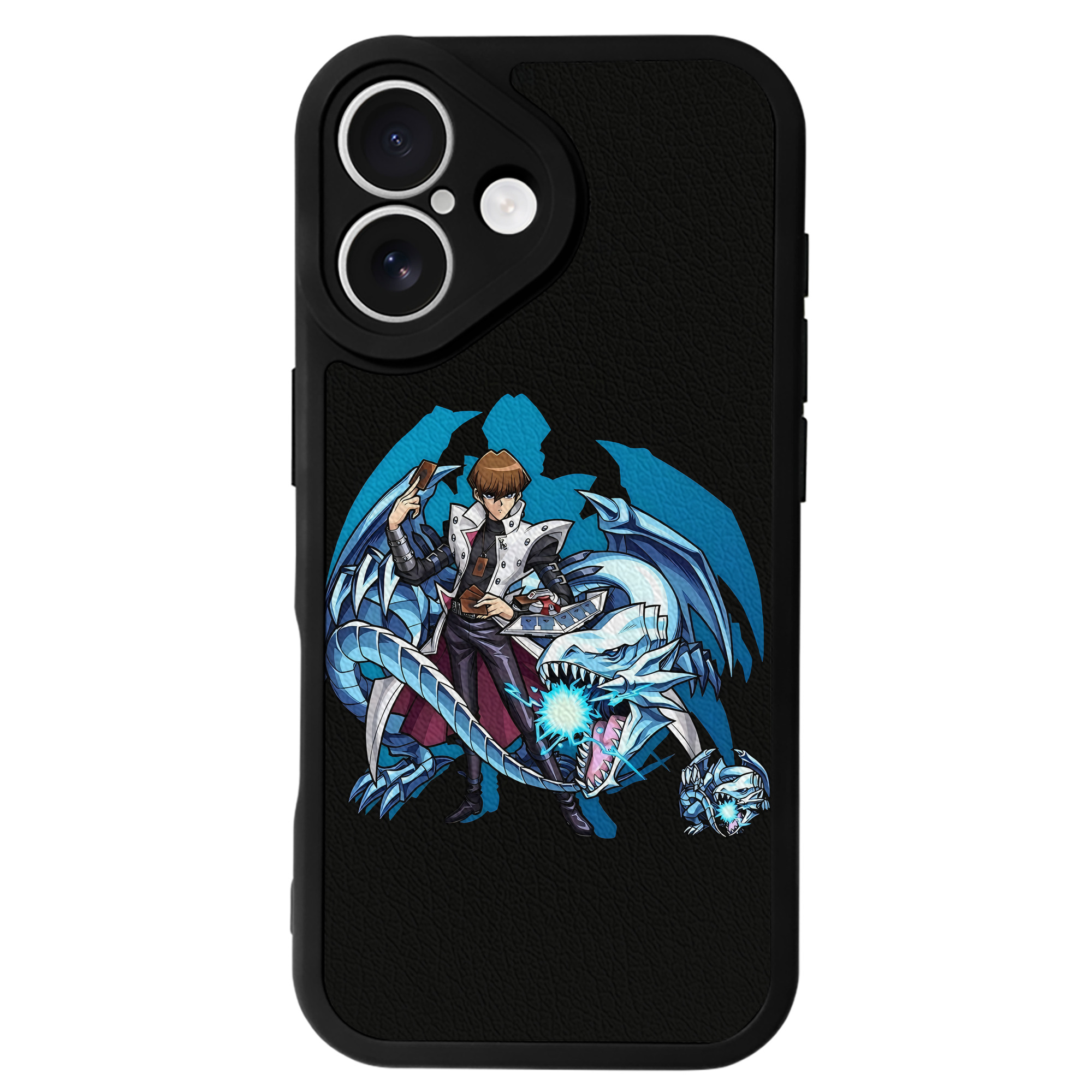 （画像用） 遊☆戯☆王 Yu-Gi-Oh! 【iPhone 16シリーズ対応】シリコンスマホケース（レザー調） 材質：シリコン
